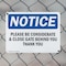 Signmission Please Be Considerate & Close Gate Behind, 10 in W x Rectangle, Plastic OS-2PACK-NS-P-710-L-17329 - alternate 3